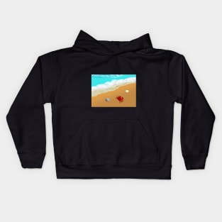 Summer Beach Vibes - Wallpaper Design Kids Hoodie